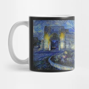 Bab Tuma of Damascus (Gate of Thomas) in Starrynight Style Mug